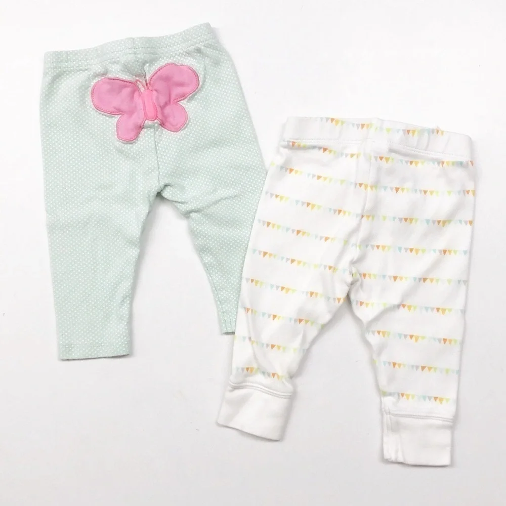 Gymboree & Carter's printed baby girl leggings